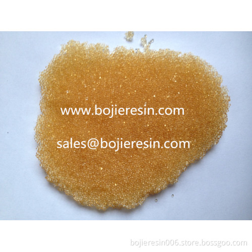 Ion exchange resin for isolation and purification of erythromycin